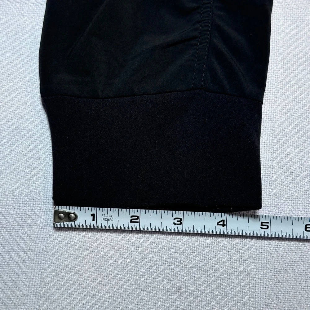 Athleta Attitude Pants Womens 10 Ruched Legs Lightweight Stretch Jogger Black - Picture 13 of 13